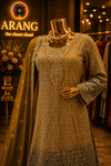 The Designer Luxury Double Shade Frock Style Ready to Wear Dress