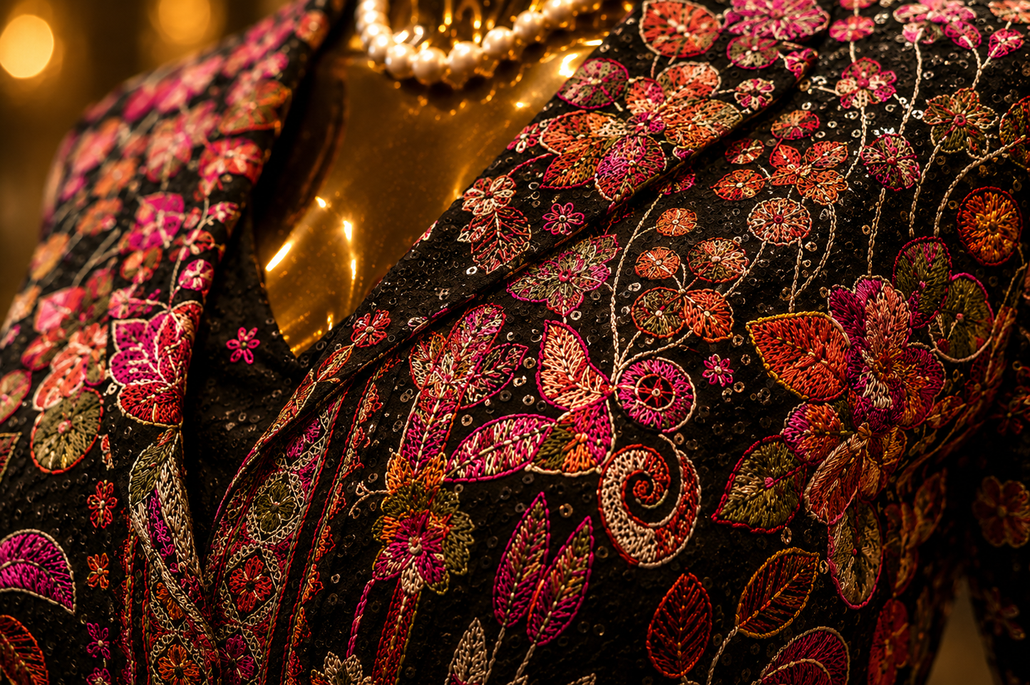 The Designer Kashmiri Style Koti Ready to Wear Dress