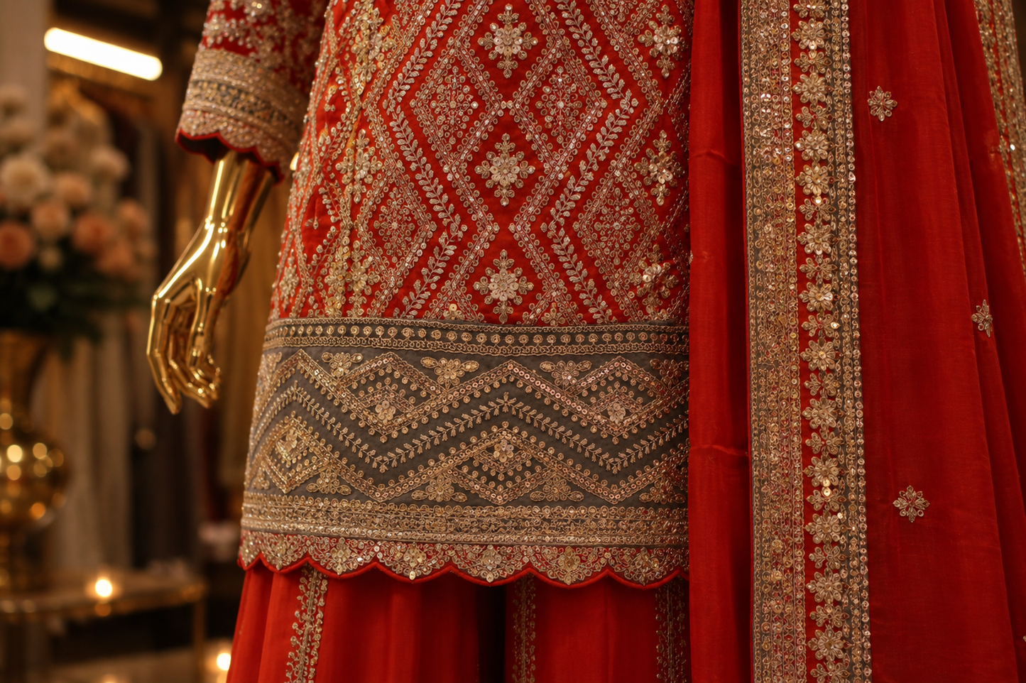 The Premium Designer Pakistani Shirt Style Ready to Wear Dress