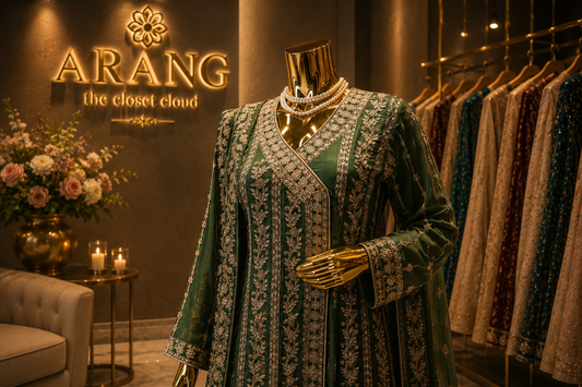 The Premium Luxury Designer Pakistani Aang Rakha Style Ready to Wear Dress