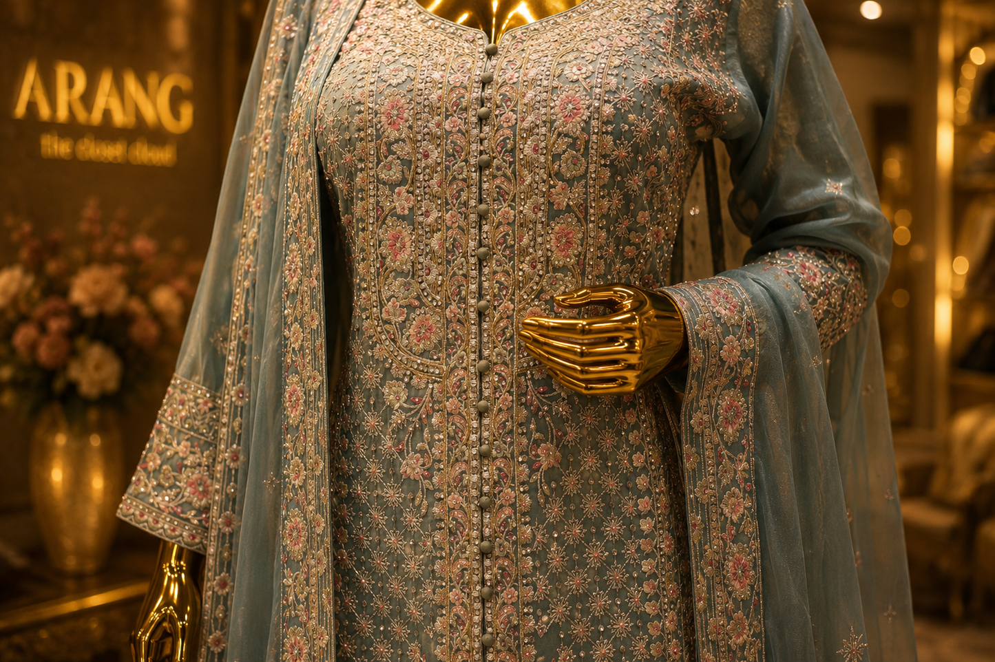 The Premium Designer Pakistani Shirt Style Ready to Wear Dress