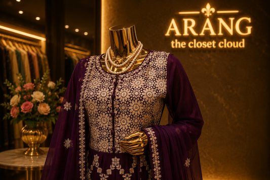 The Premium Pakistani Designer Long Gown Ready To Wear Dress
