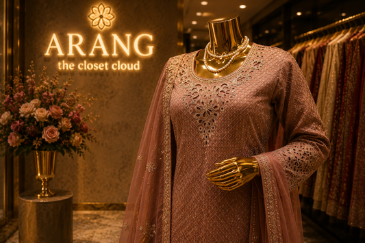 The Designer Pakistani Cut Work Shirt Style Ready to Wear Dress