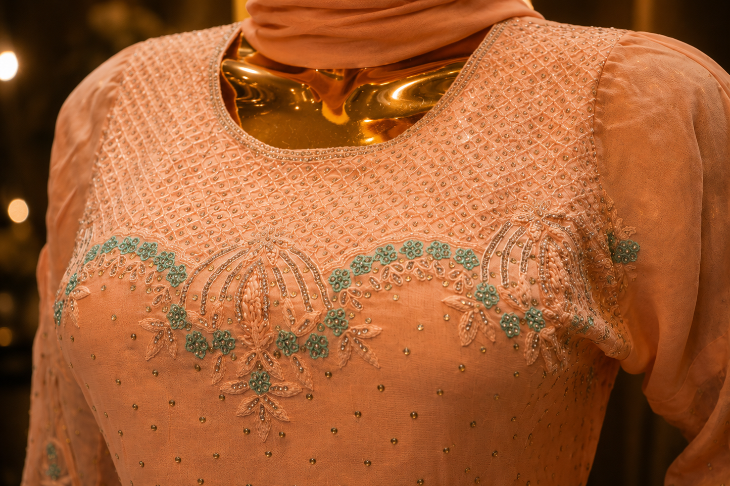 The Premium Pakistani Designer Semi-Stitched Style Dress