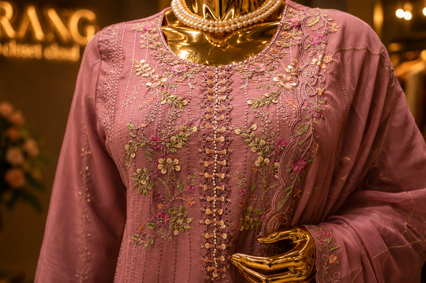 The Designer Pakistani Shirt Style Ready To Wear Dress