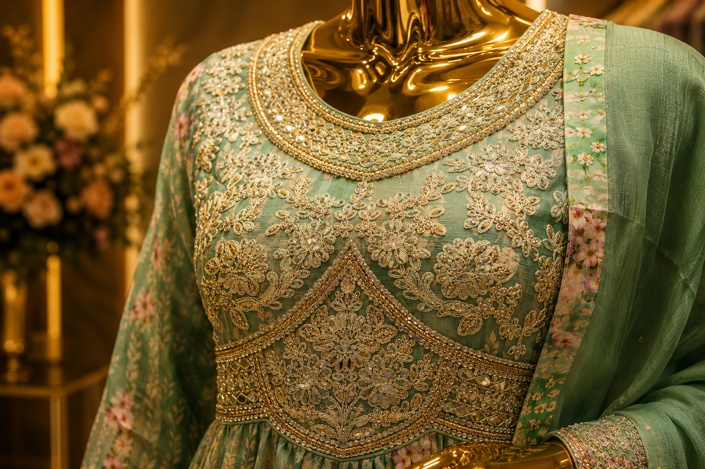 The Elegant Premium Pakistani Long Shirt Style Ready To Wear Dress