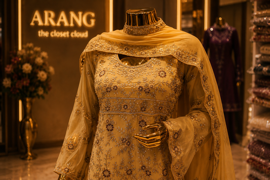 The Designer Premium Luxury Style Semi-Stitched Dress