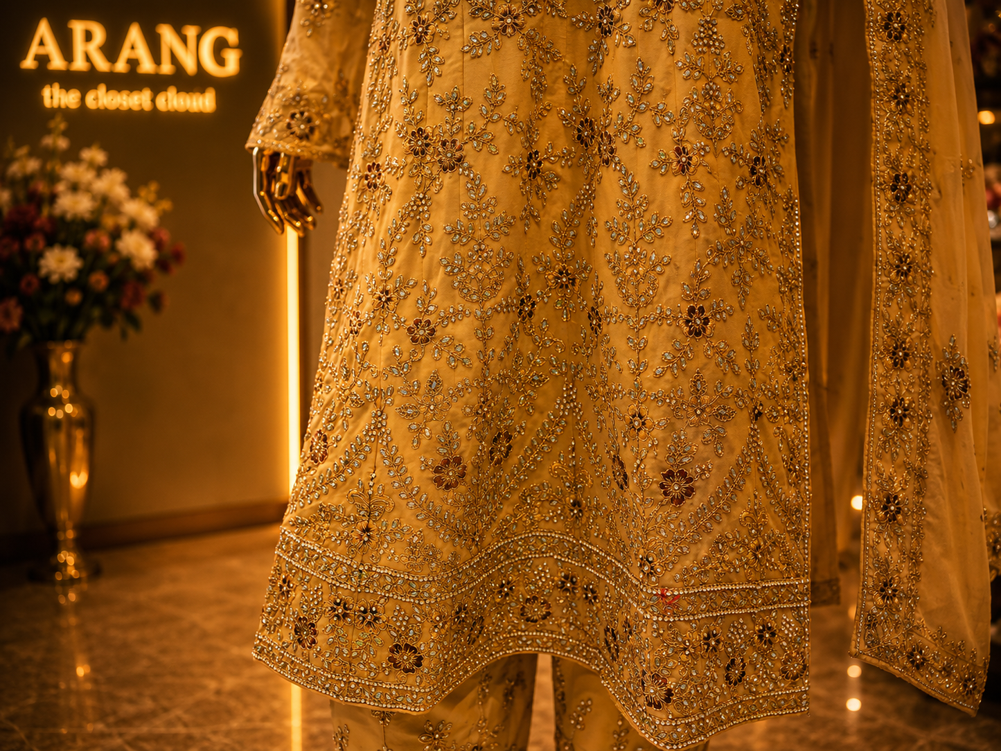 The Designer Premium Luxury Style Semi-Stitched Dress