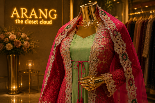 The Elegant Designer Luxury Long Shirt With Koti Style Ready to Wear Dress
