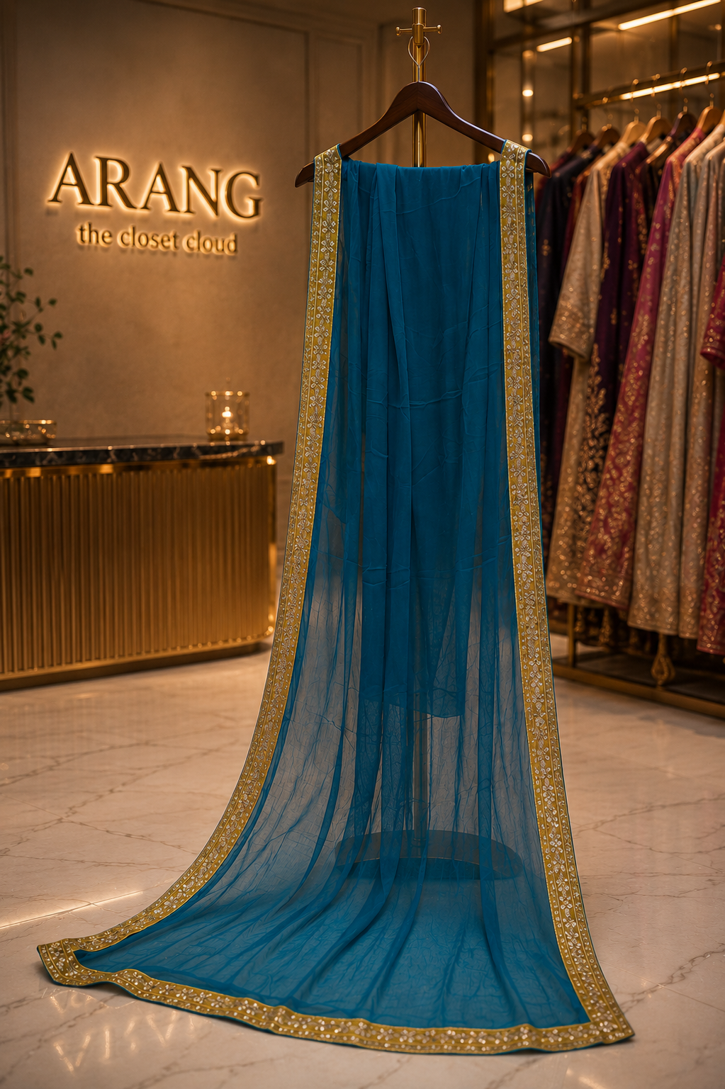 The Premium Designer Double Color Style Dress Material Suit