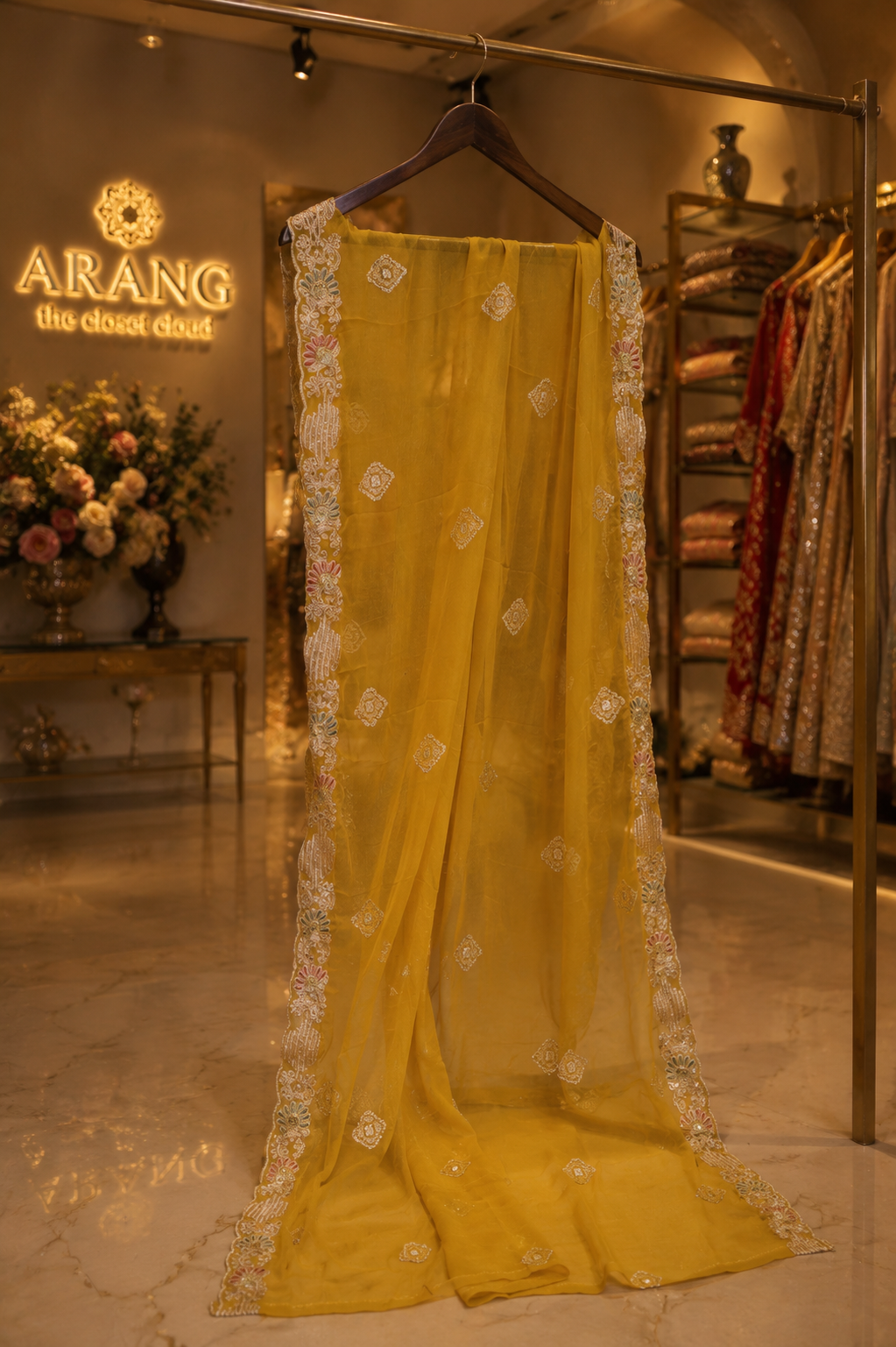 The Premium Luxury Pakistani Triple Shades Style Dress Material Suit