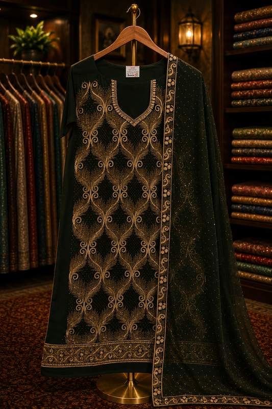 The Designer Elegant Dress Material Suit