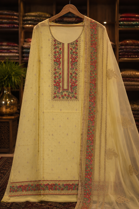 The Premium Designer Wear Dress Material Suit