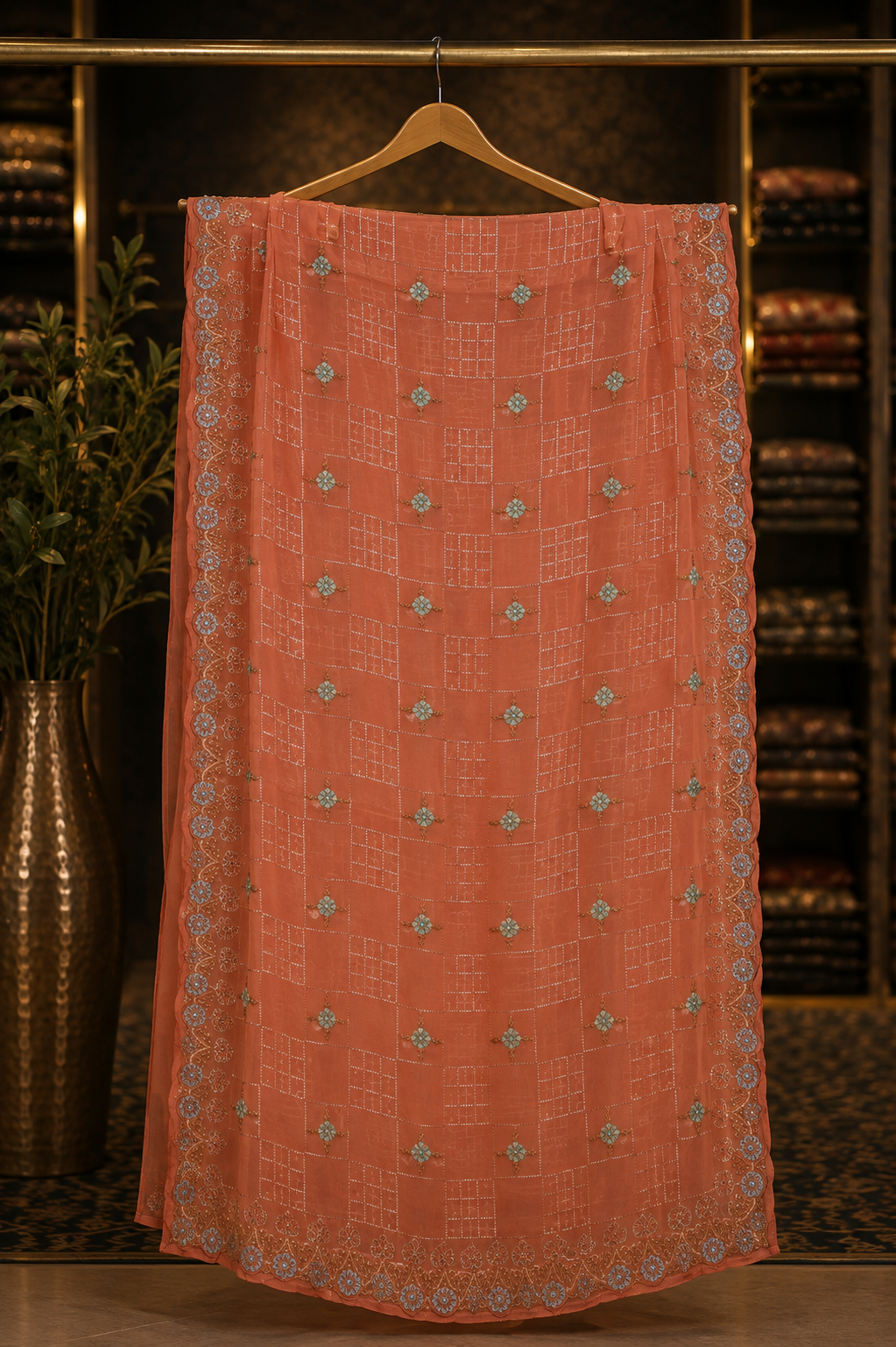 The Premium Wedding Wear Dress Material Suit