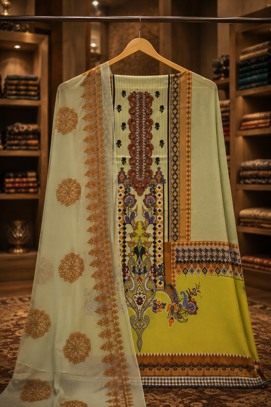 The Premium Pakistani Lawn Dress Material Suit