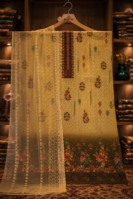 The Premium Pakistani Double Shade Dress Material Suit