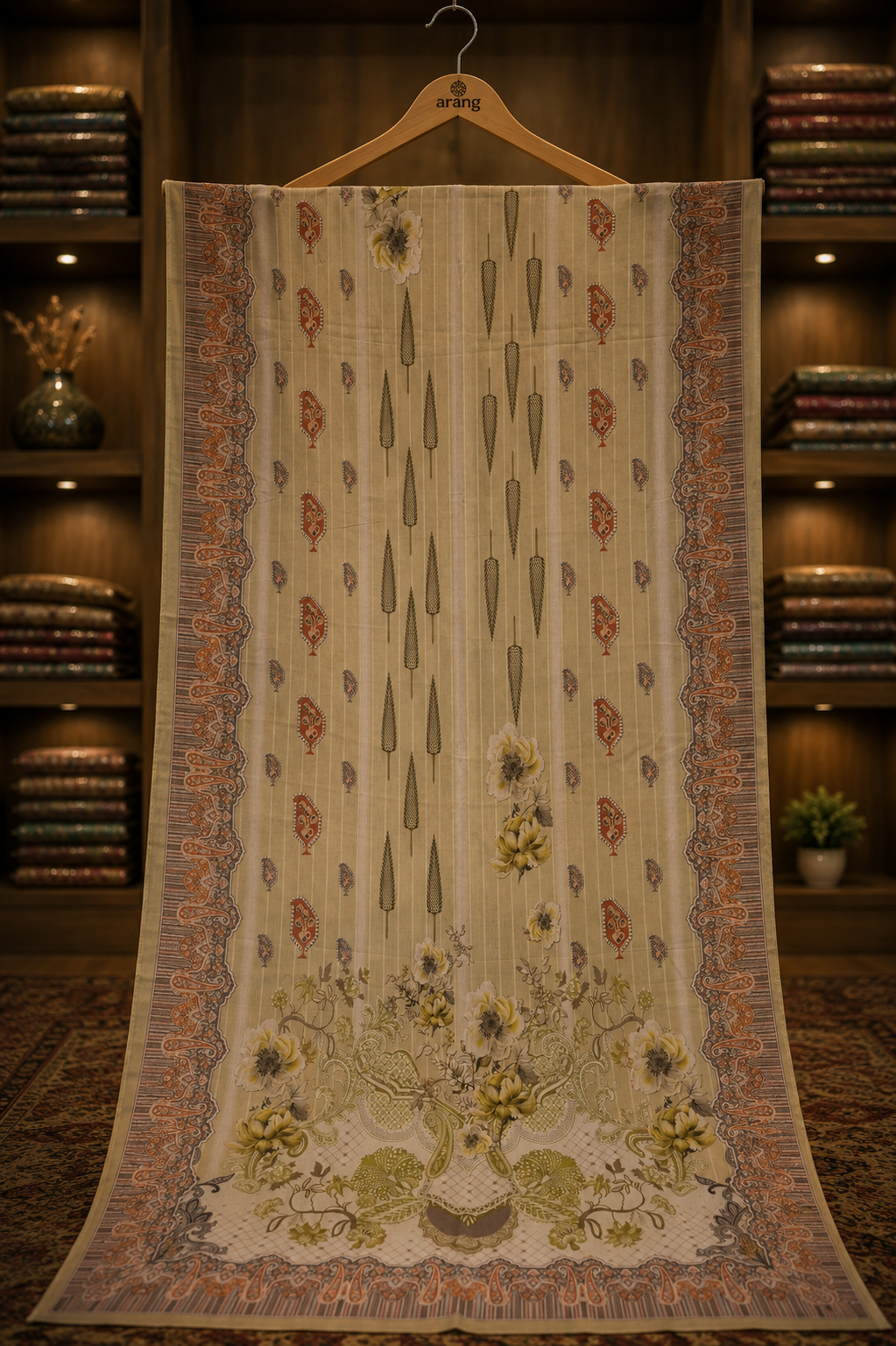 The Designer Pakistani Lawn Dress Material Suit