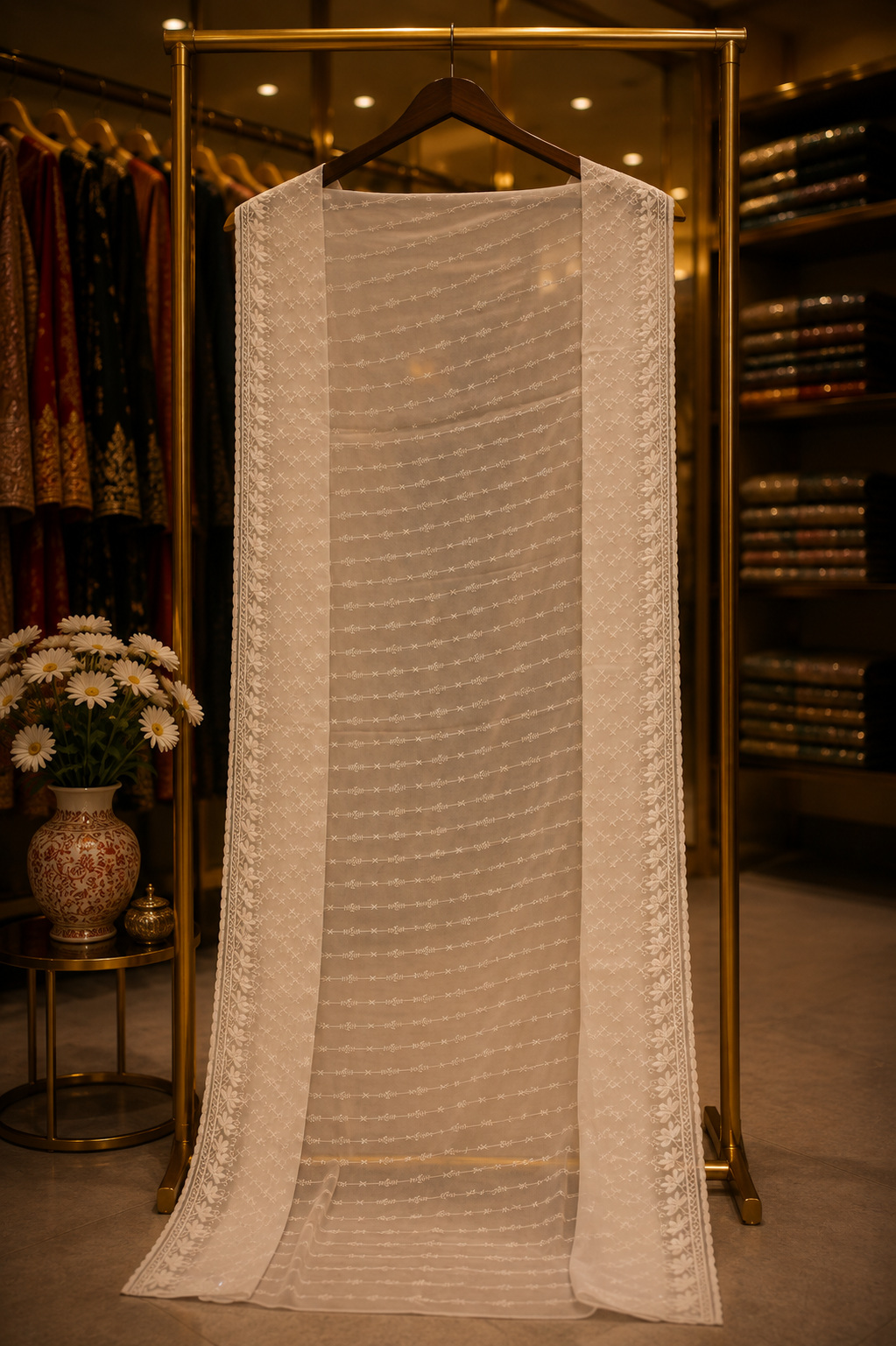 The Premium Pakistani Double Shade Dress Material Suit
