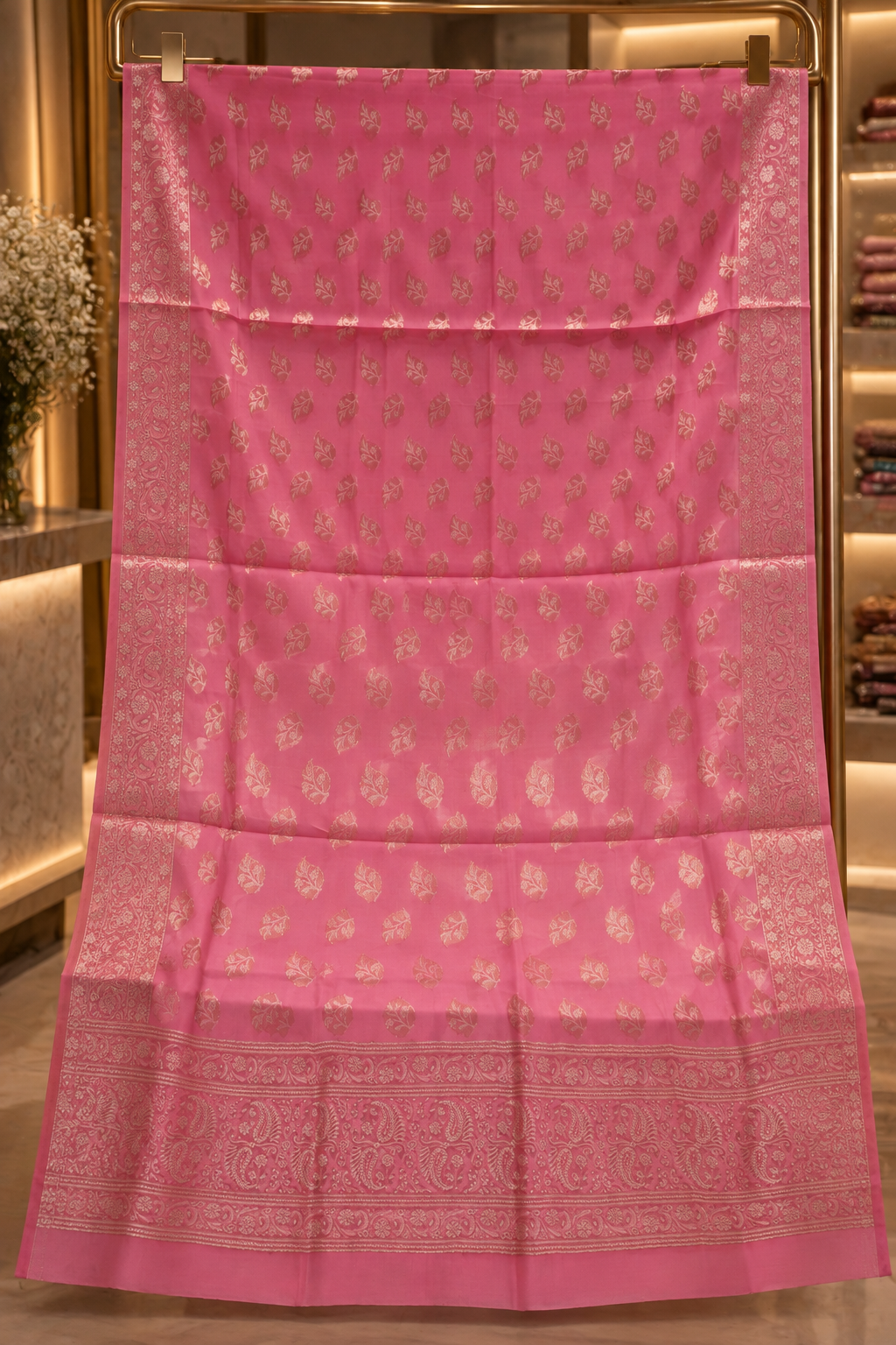 The Premium Designer Banarasi Silk Dress Material Suit