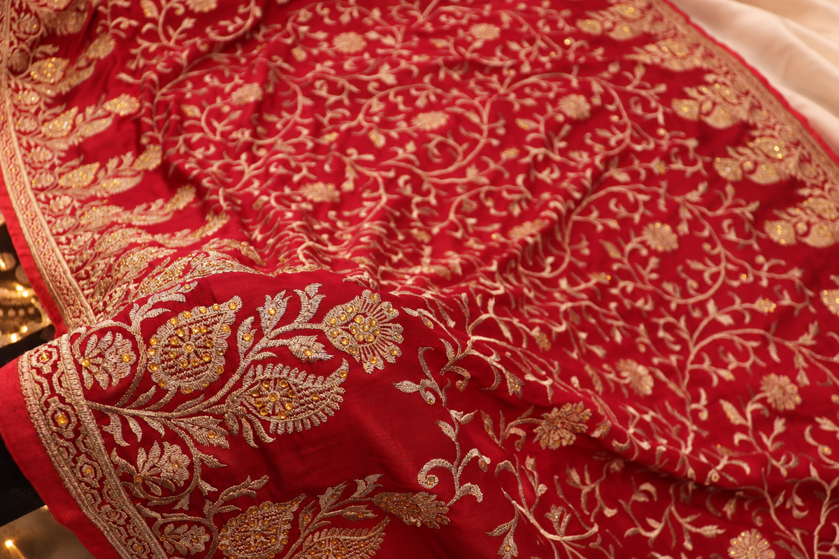 “The Elegant Maroon” Premium Designer Saree
