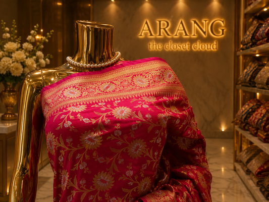 “The French Fuchsia” Premium Banarasi Saree