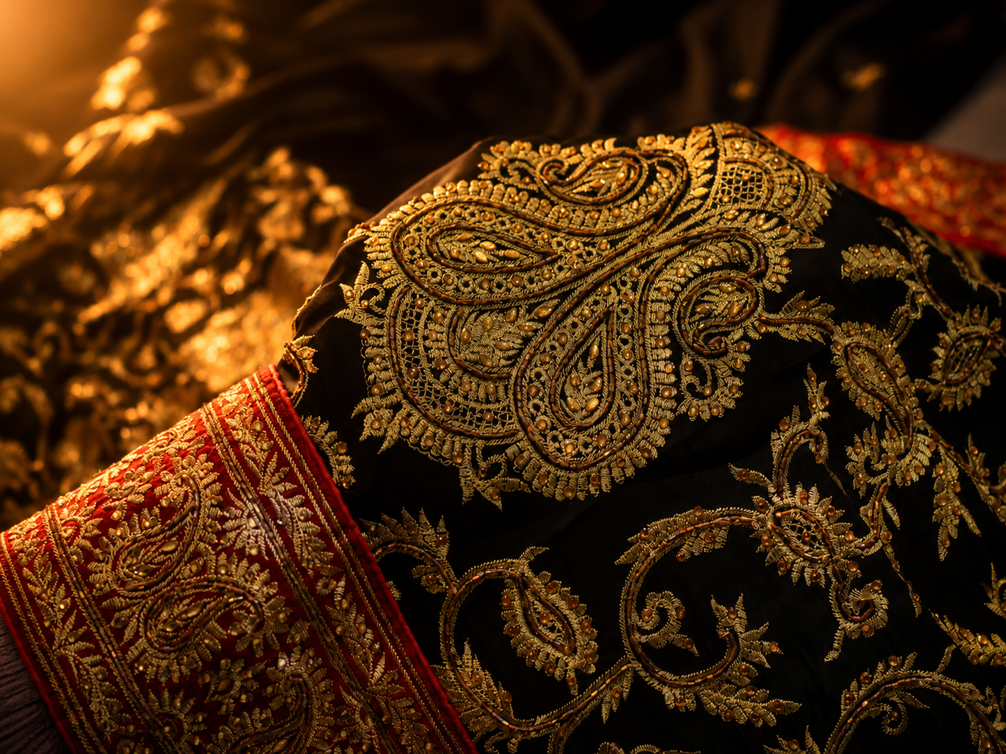 “The Black Currant” Premium Designer Saree