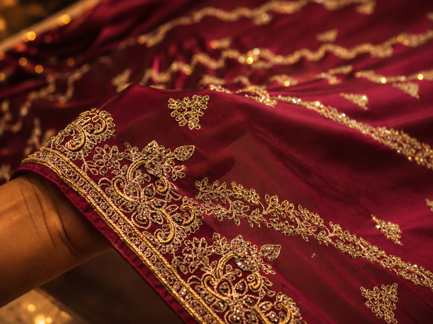 “The Rose Wine” Premium Designer Saree