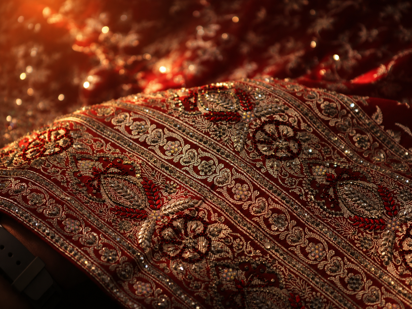“The Royal Maroon” Premium Banarasi Silk Saree