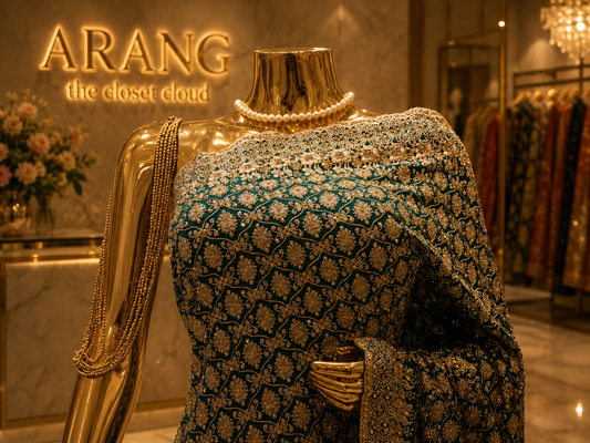 “The Cerulean Blue” Premium Designer Saree