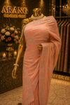 “The Peach Crystal” Premium Designer Saree