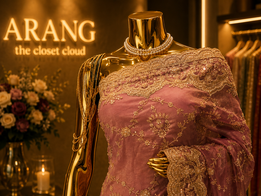 “The Luxury Mauve” Premium Designer Saree