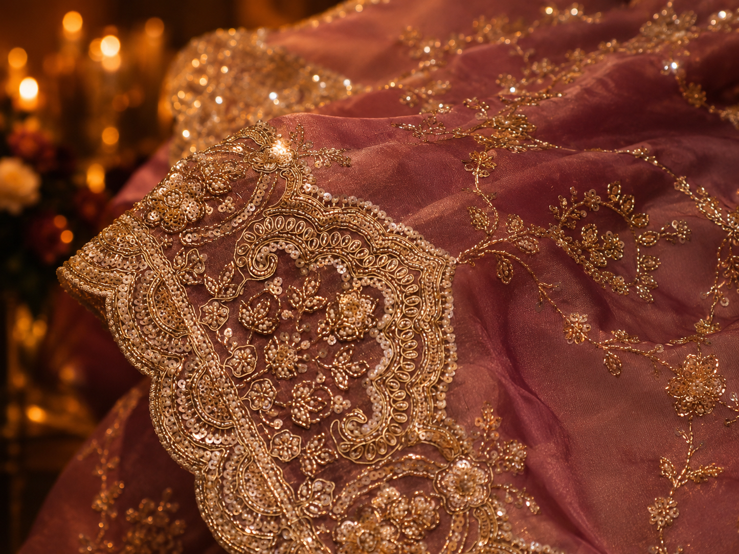 “The Luxury Mauve” Premium Designer Saree
