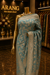 "The Sea Green" Premium Banarasi Chiffon Saree
