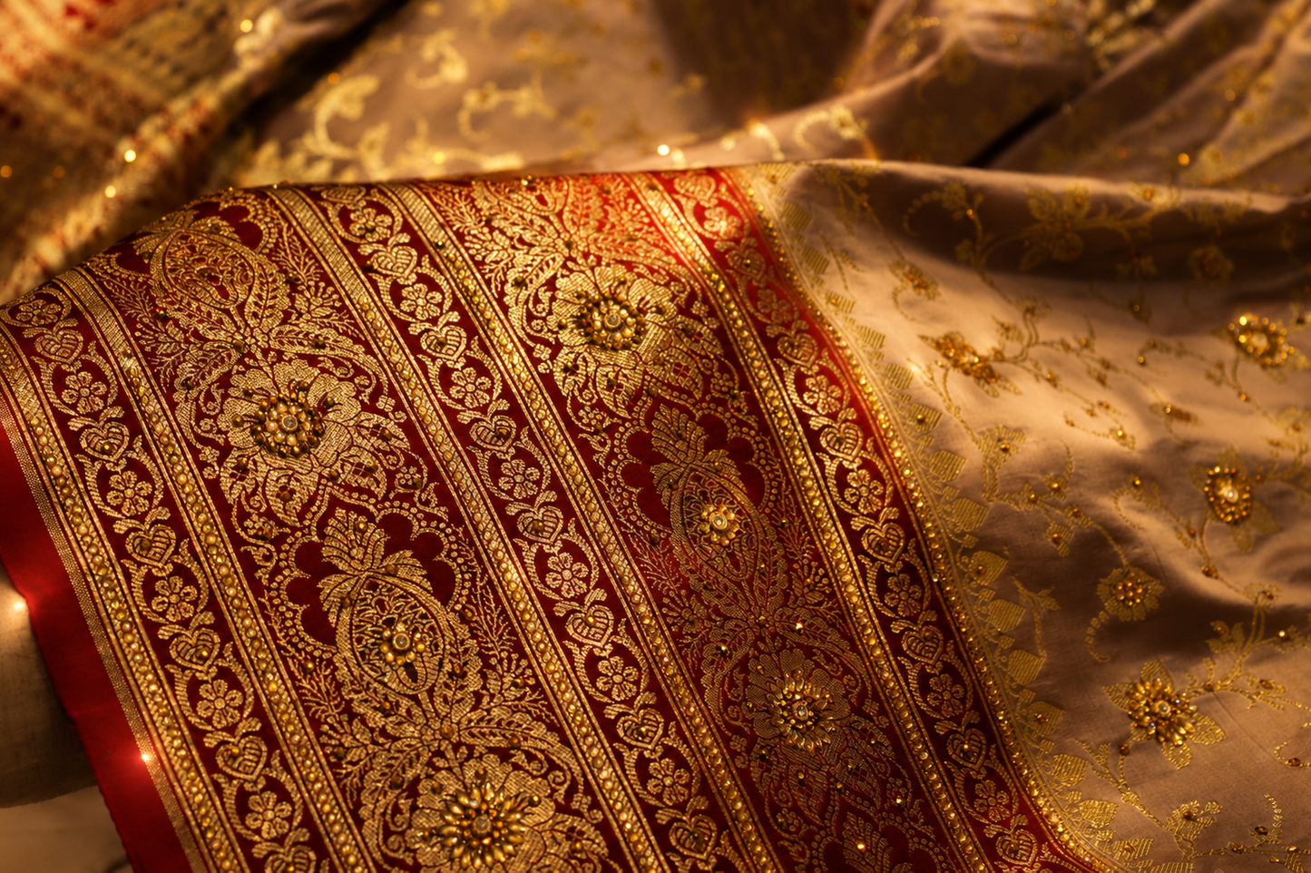 "The Dusty Rose" Premium Banarasi Silk Saree