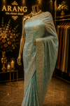 “The Ethereal Aqua” Premium Designer Saree