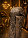 "The Charcoal Gray" Premium Designer Saree