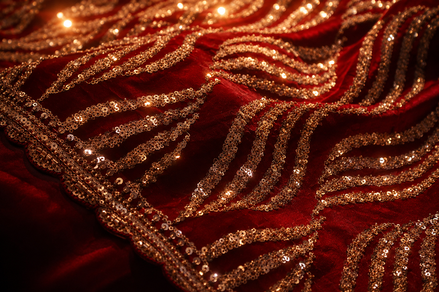 "The Luxury Maroon" Premium Designer Saree