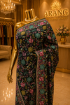 "The Bottle Green" Premium Kashmiri Saree