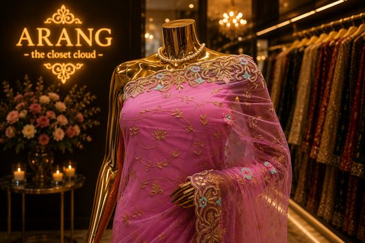 "The Orchid Pink" Premium Handcrafted Saree