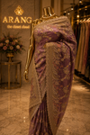 "The Metallic Mauve" Premium Designer Saree