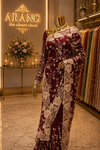 "The Royal Maroon" Premium Designer Saree