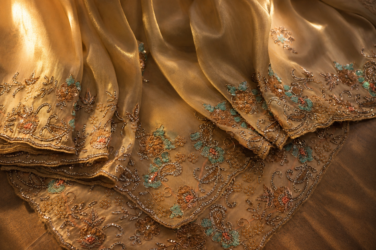 “The Beige Gold” Premium Designer Saree