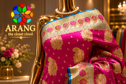 "The Royal Rani Pink" Premium Banarasi Silk Saree