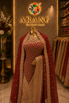 “The Royal Maroon” Premium Designer Saree with Veil