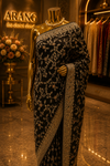 “The Raven Black" Premium Luxurious Party Wear Saree