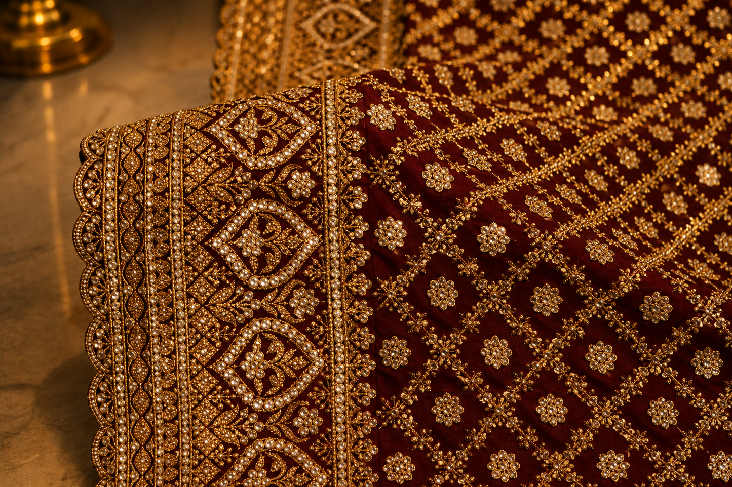 “The Wine Splash” Vol 3 Premium Designer Saree with Veil