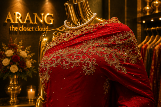 “The Royal Maroon” Premium Handcrafted Saree