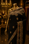 “The Deep Raven Black” Premium Handcrafted Saree