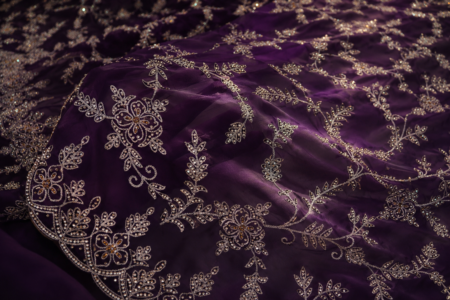 "The Russian Violet" Premium Designer Saree