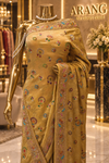 "The Mustard Gold" Premium Banarasi Handcrafted Saree